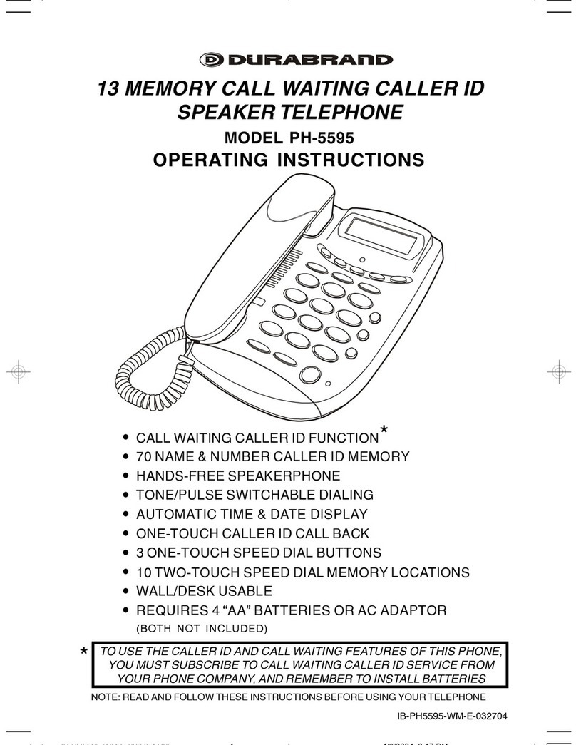 Durabrand IB-PH5595 operating instructions