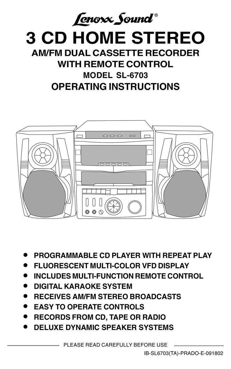 Lenoxx Lenoxx Sound SL-6703 operating instructions