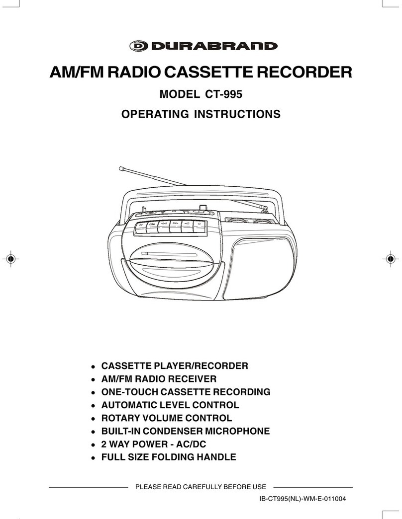 Durabrand CT-995 operating instructions