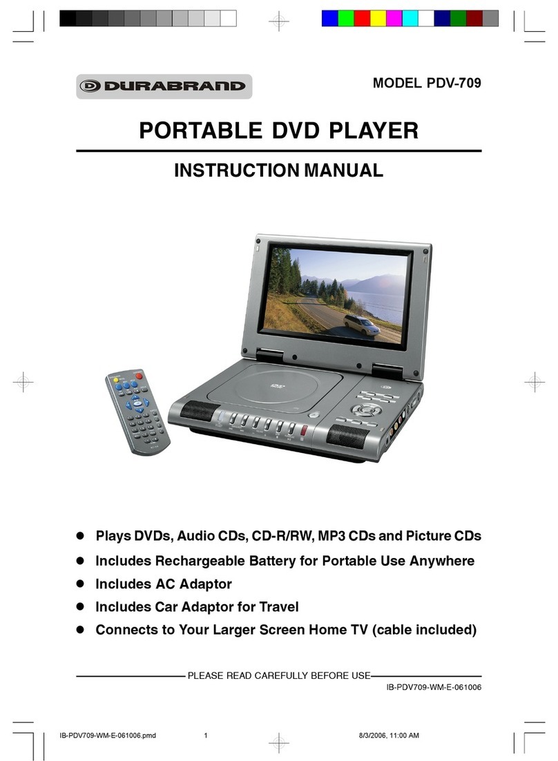 Durabrand PDV-709 instruction manual