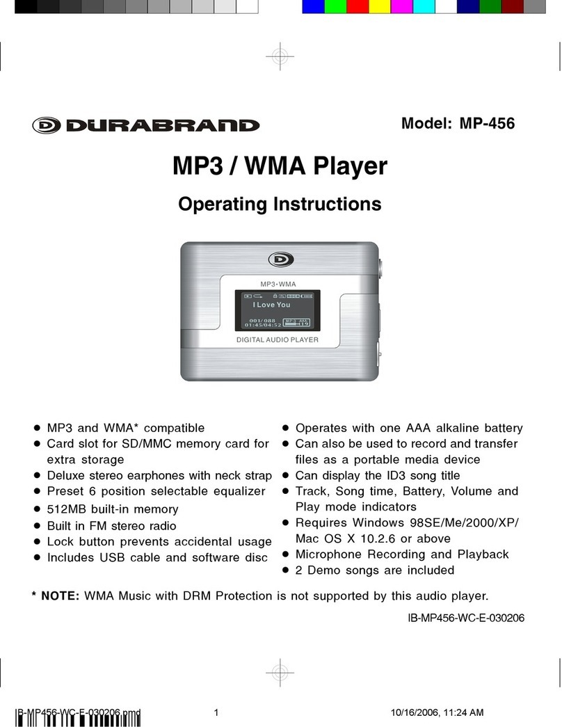 Durabrand MP-456 operating instructions