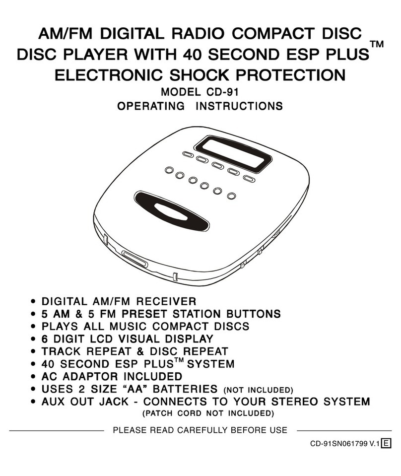 Lenoxx CD-91 User manual