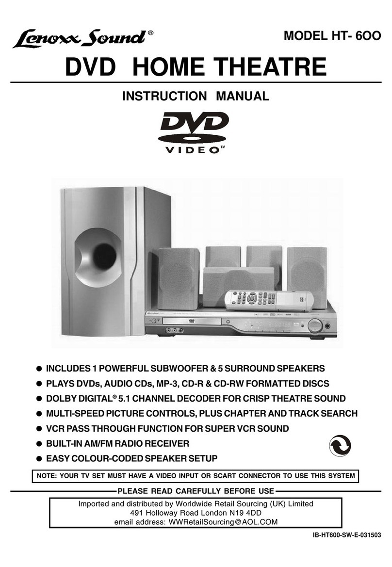 Lenoxx Lenoxx Sound HT-600 instruction manual