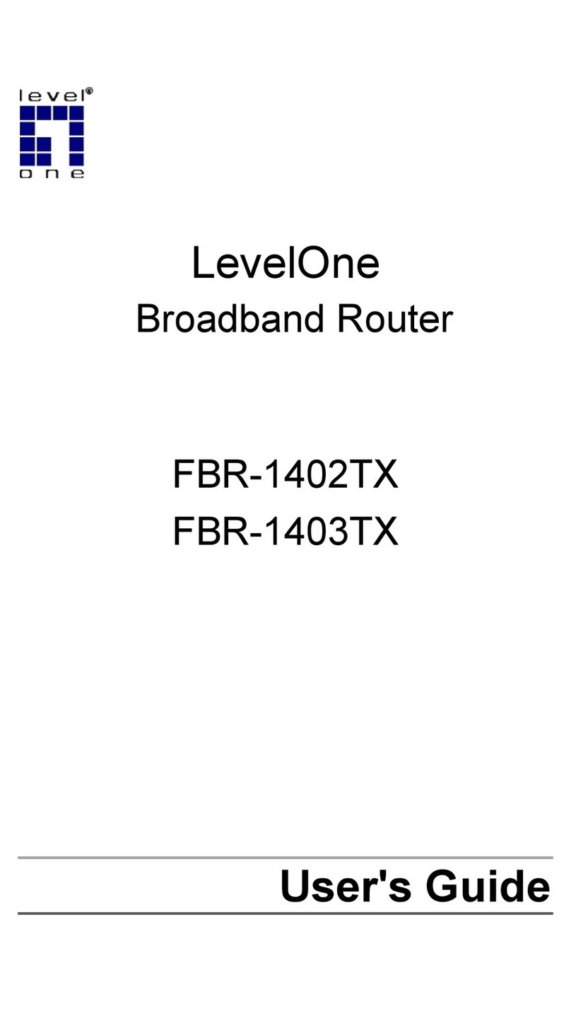 LevelOne FBR-1403TX User manual