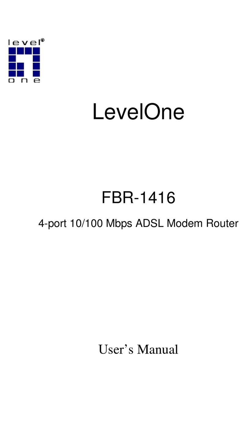 LevelOne FBR-1416 User manual LevelOne FBR-1416 User manual