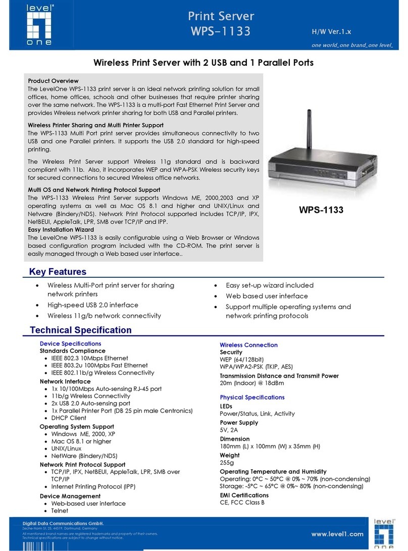LevelOne WPS-1133 User manual