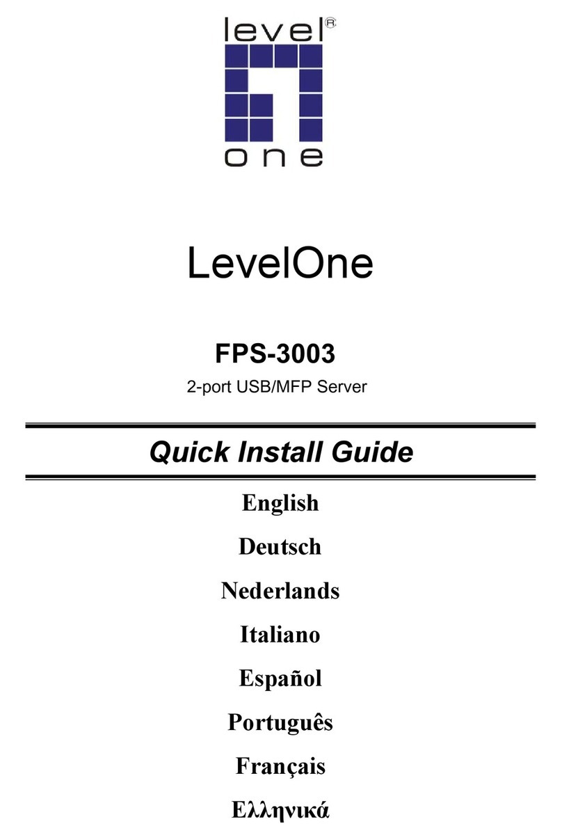 LevelOne ServCon FPS-3003 User manual