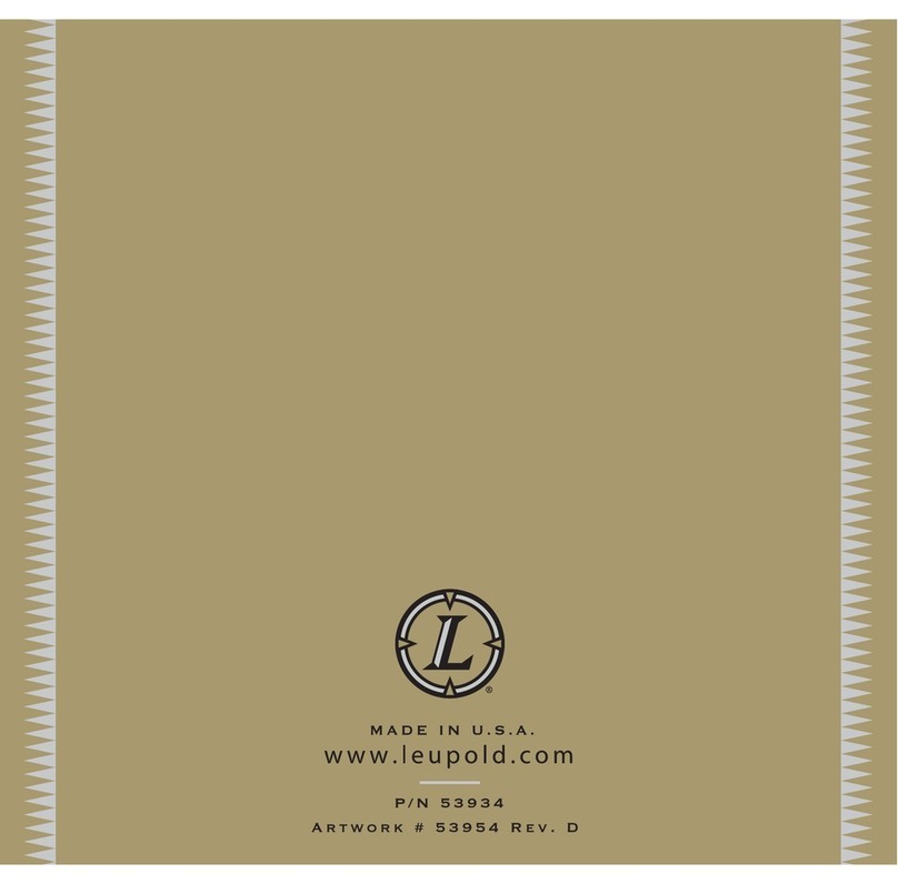 Leupold Hunting Equipment Owner's handbook