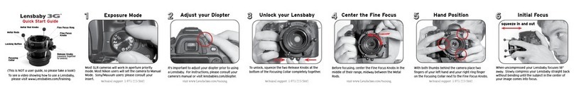 Lensbaby 3G quick start guide Lensbaby 3G quick start guide
