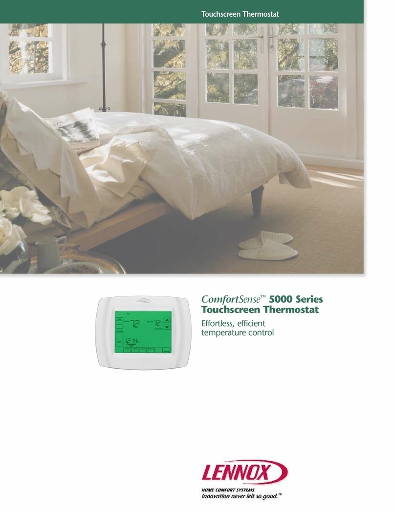 Lennox ComfortSense 5000 Series User manual