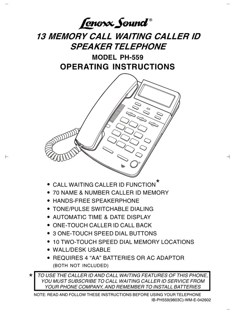 Lenoxx Lenoxx Sound PH-559 operating instructions