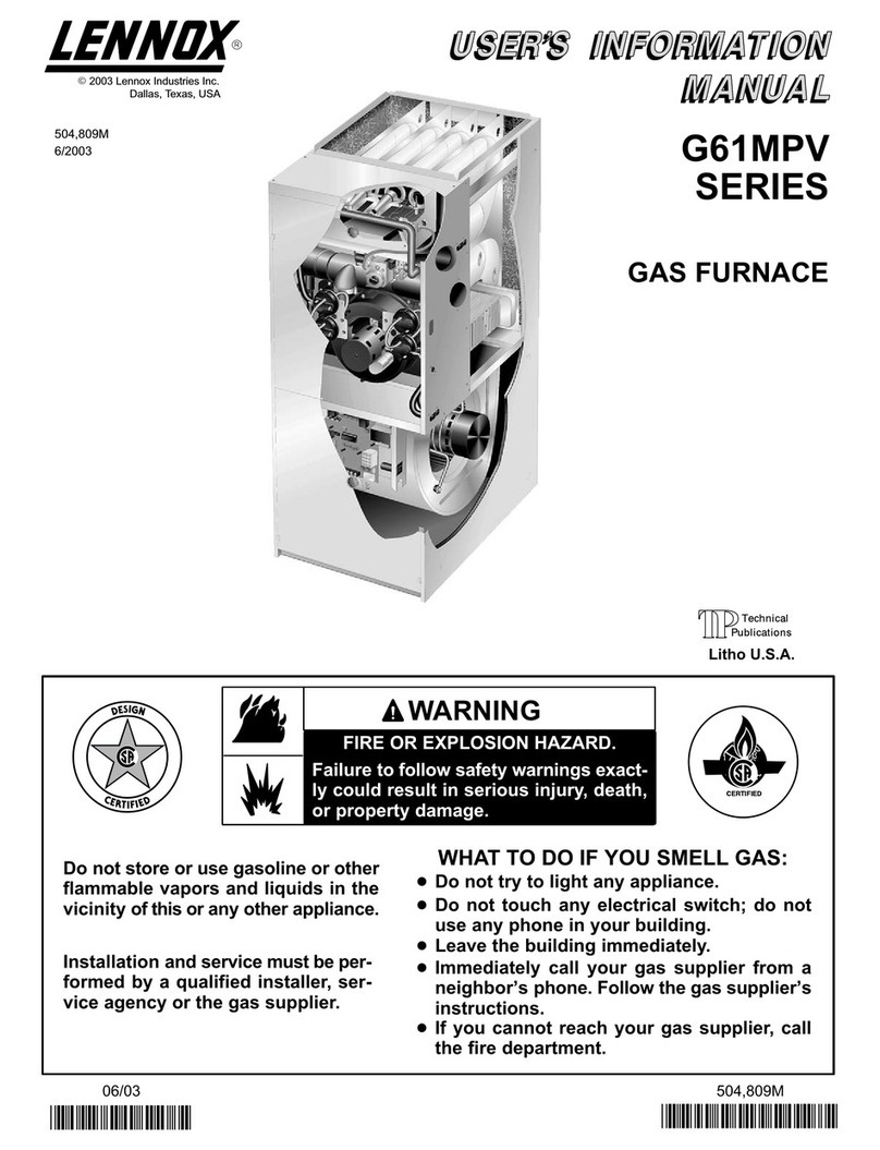 Lennox G61MPV Series Guide