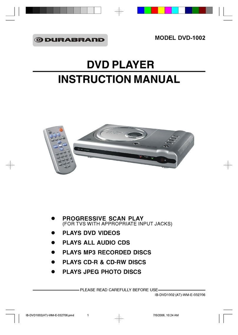 Durabrand DVD-1002 instruction manual