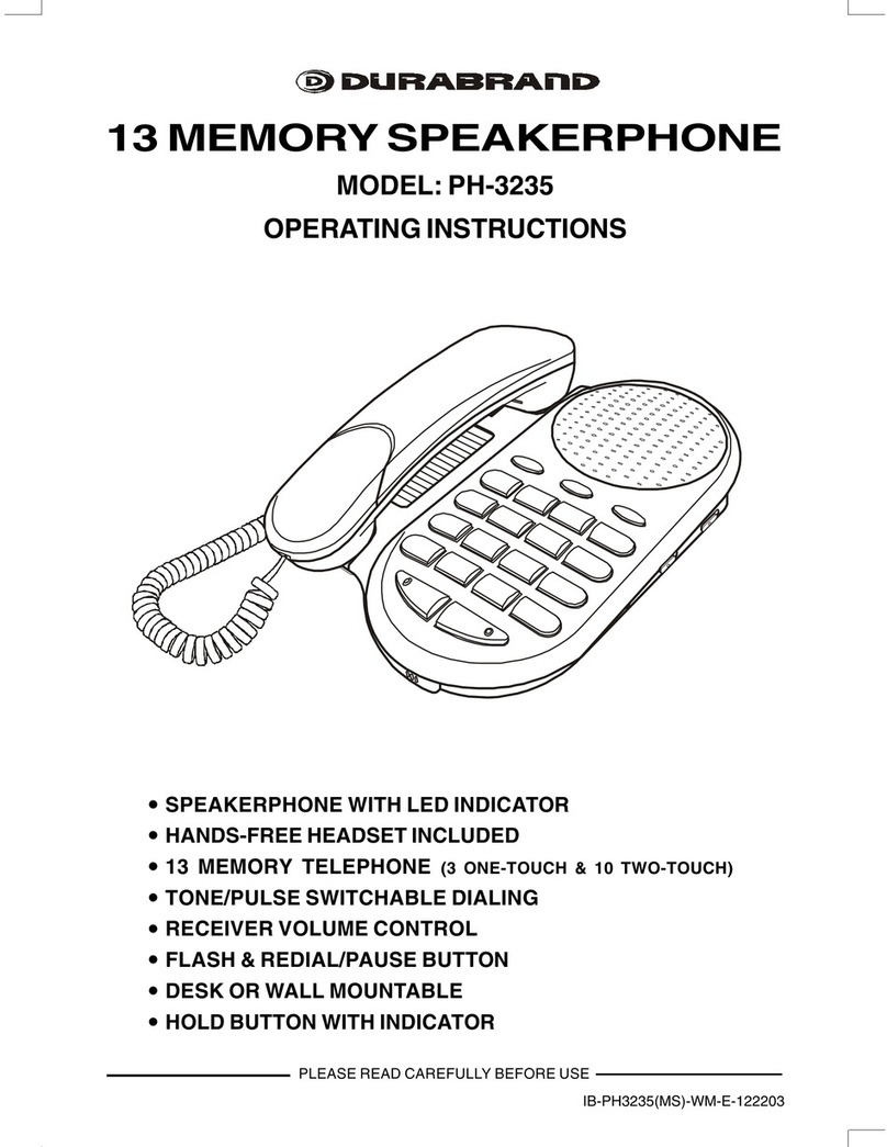 Durabrand PH-3235 operating instructions