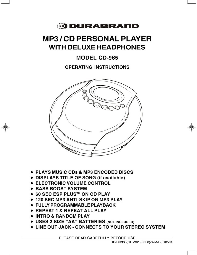 Durabrand CD-965 User manual