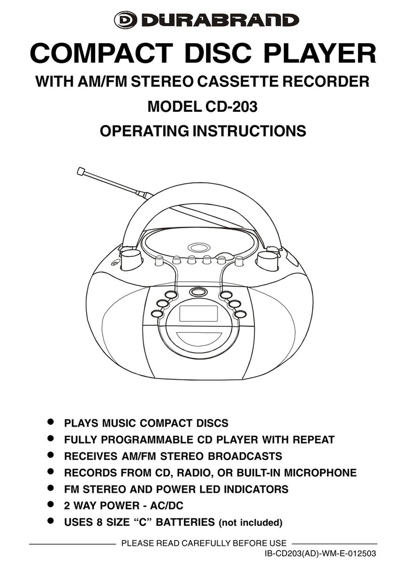 Durabrand CD-203 User manual