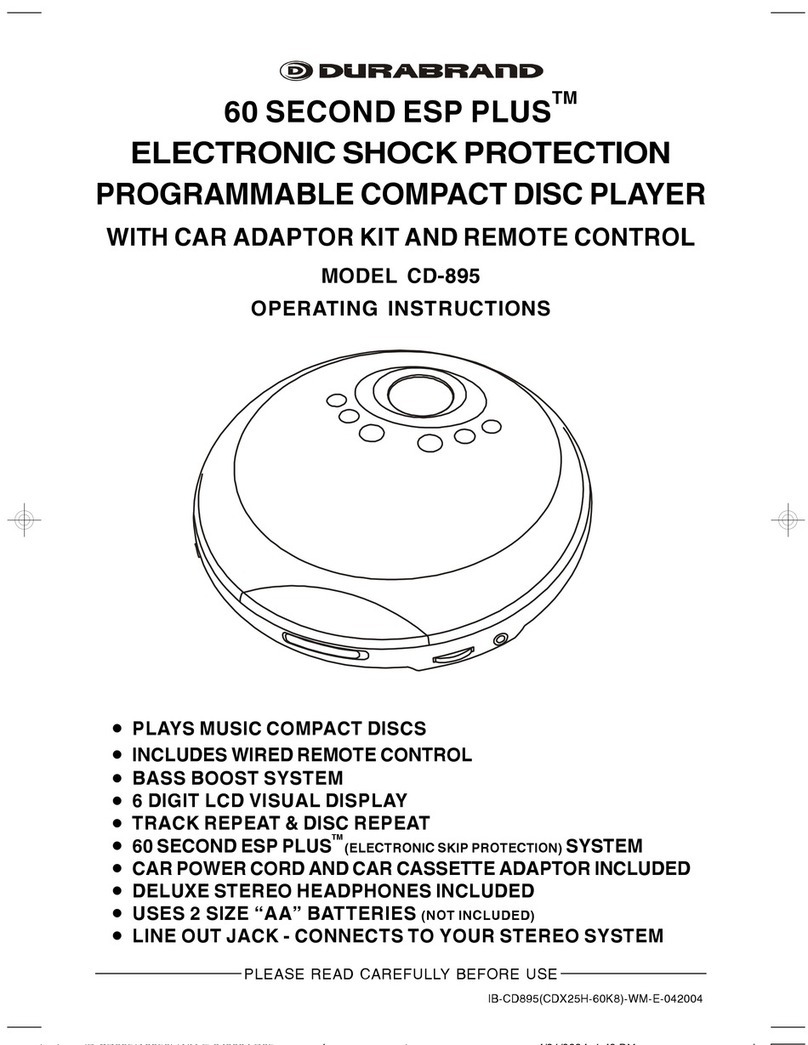 Durabrand CD-895 User manual