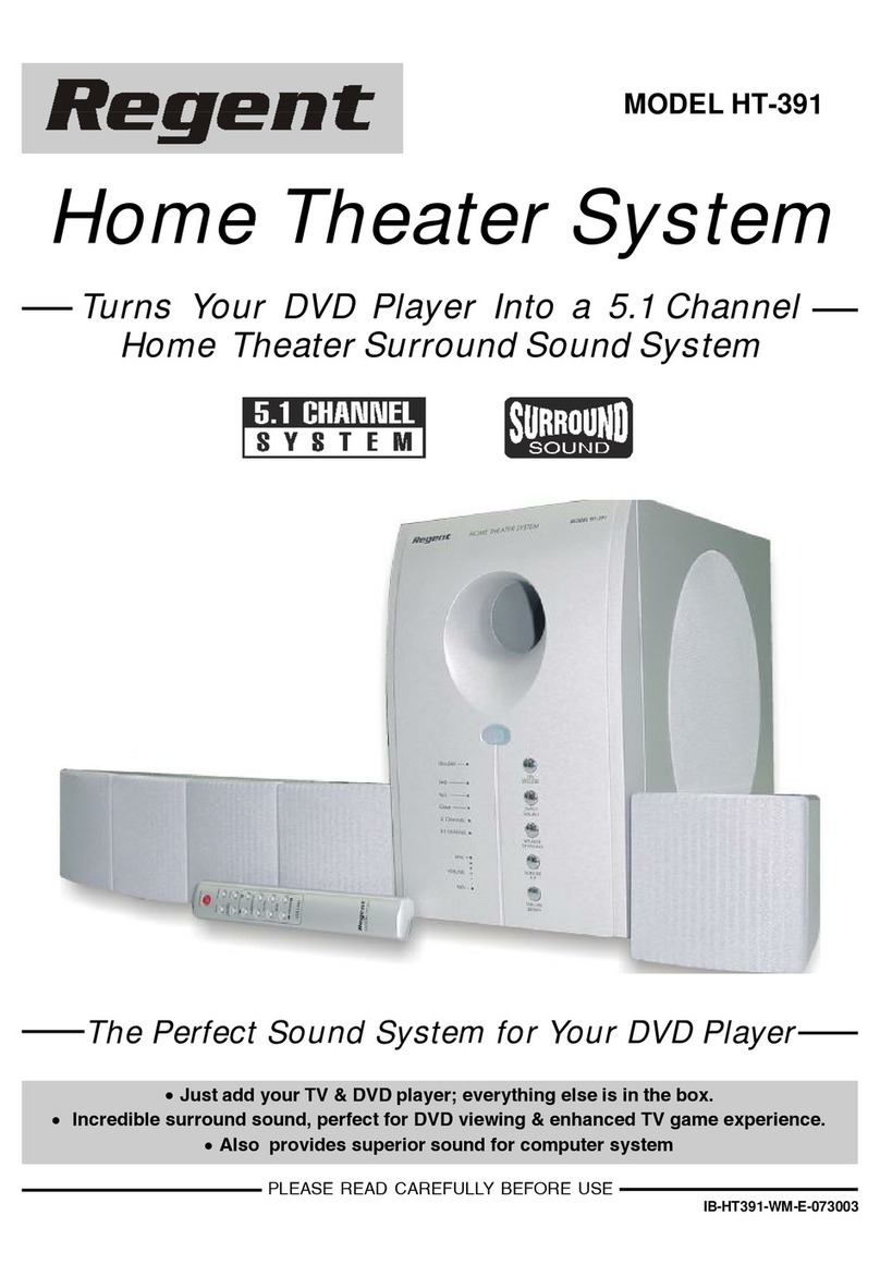 Regent HT-391 User manual