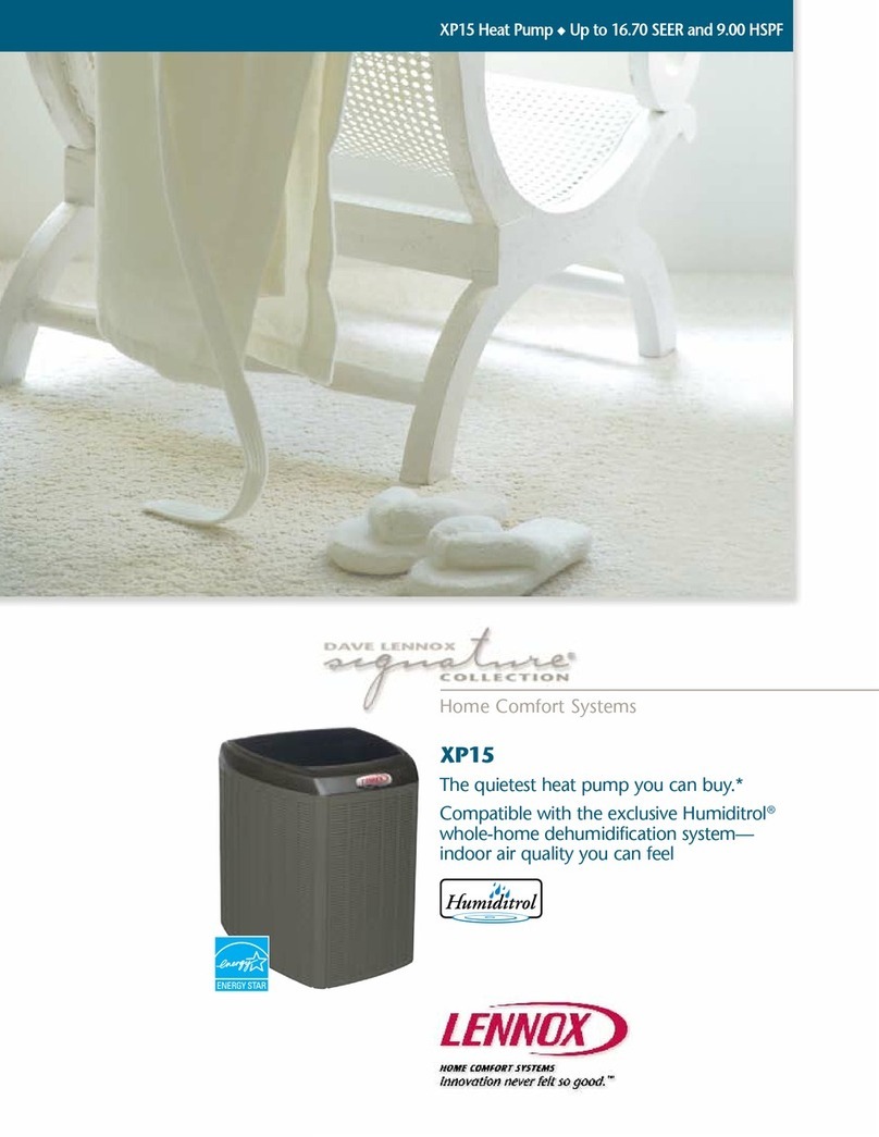 Lennox XP15 User manual