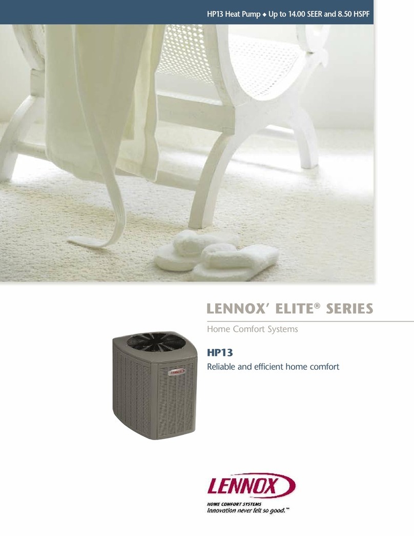 Lennox Elite Series HP13 User manual