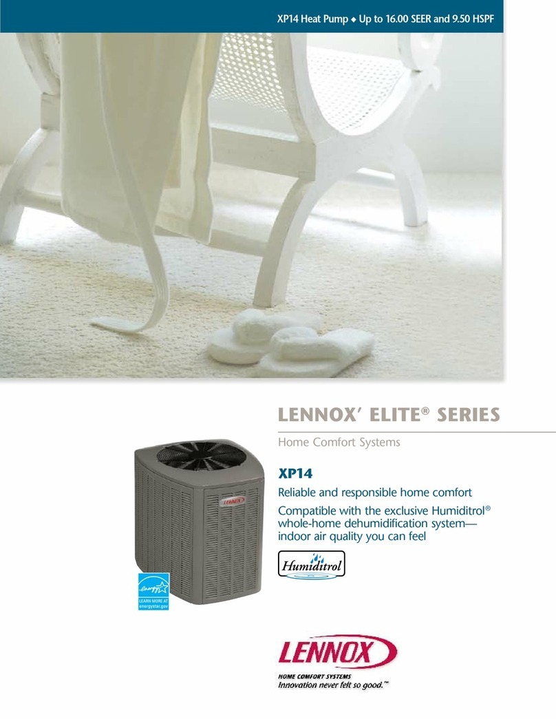 Lennox XP14 User manual