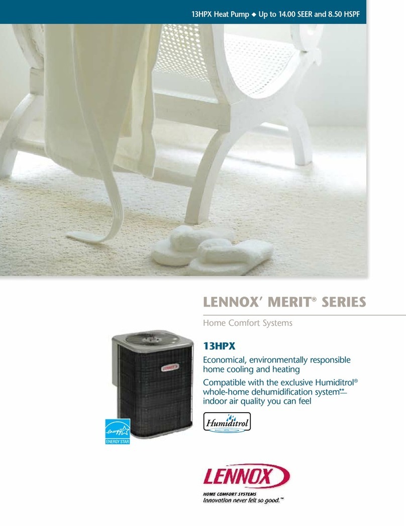 Lennox 13HPX User manual