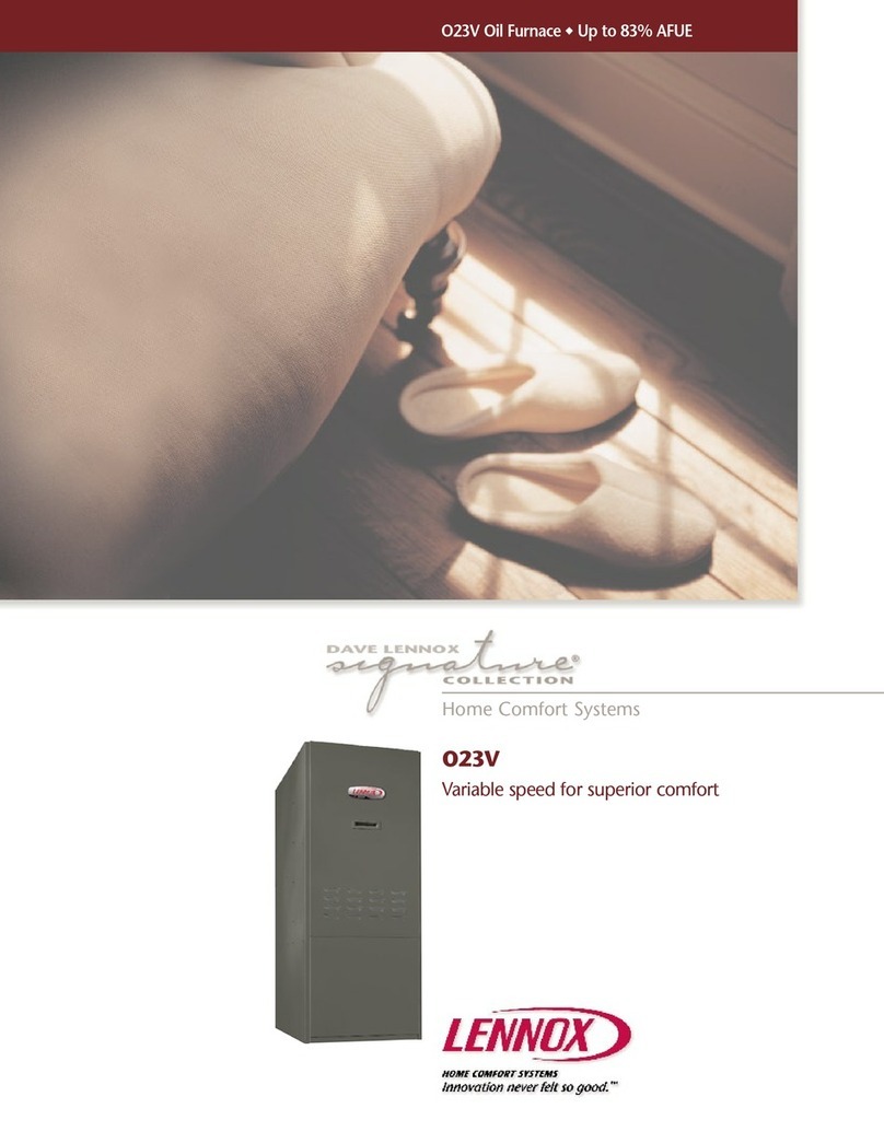 Lennox Signature O23V User manual