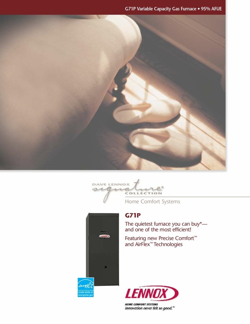 Lennox G71P User manual
