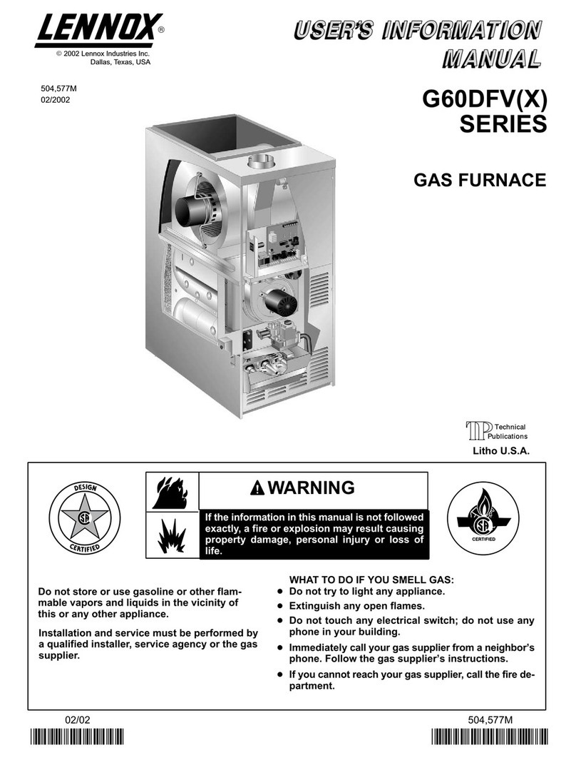 Lennox G60DFVX Series Guide