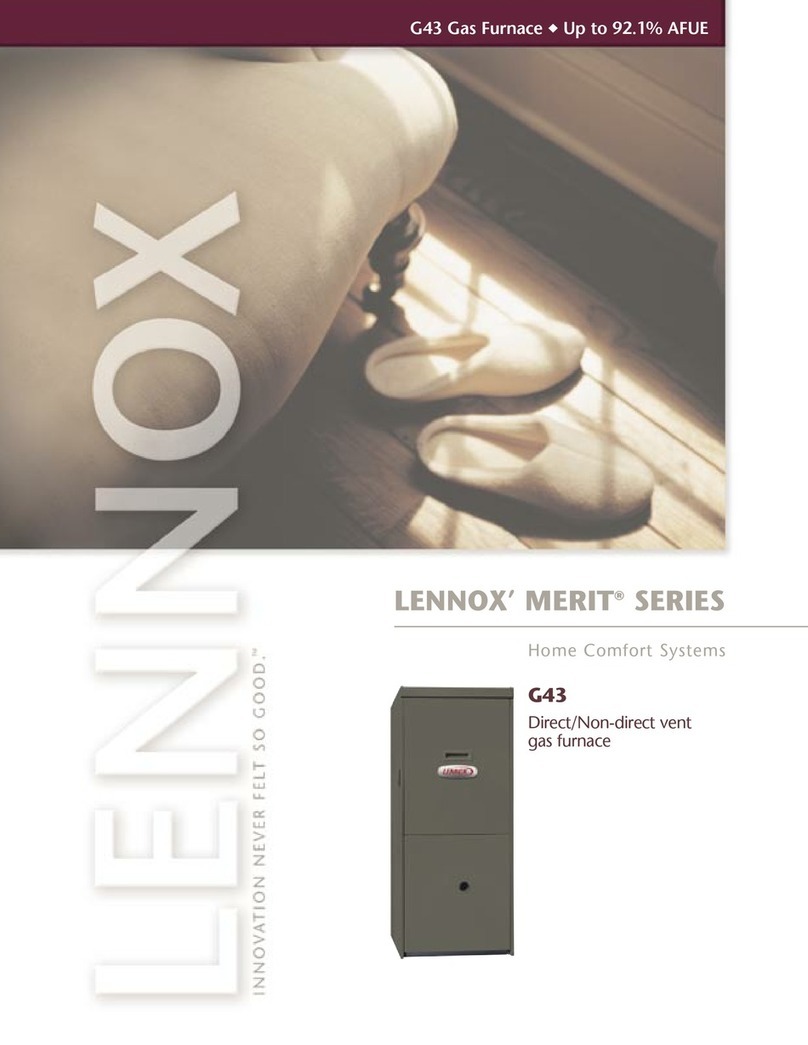 Lennox G43UF SERIES Specifications