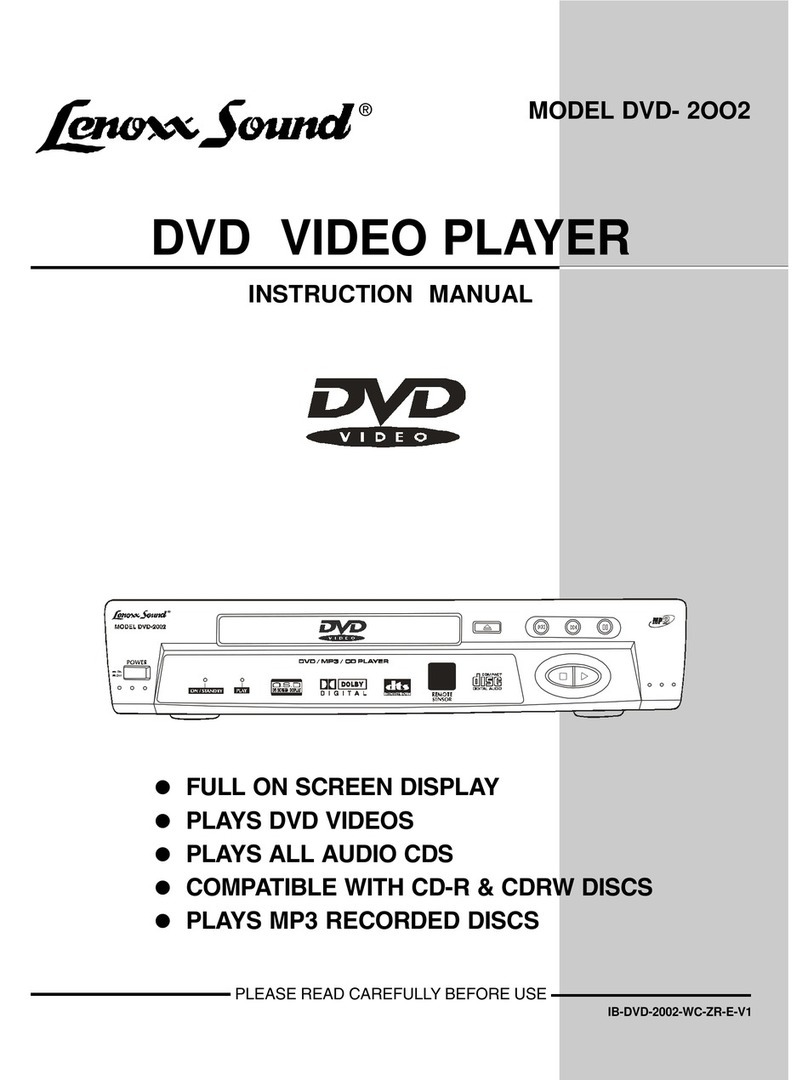 Lenoxx DVD-2002 User manual