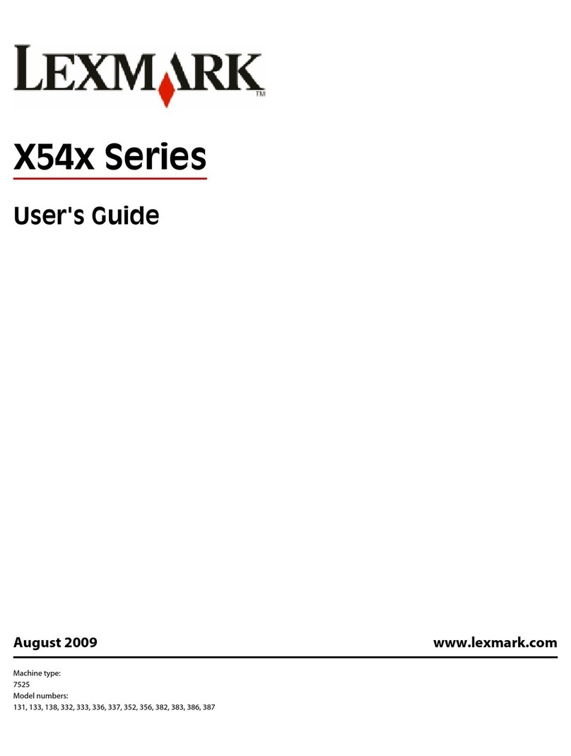 Lexmark 133 User manual