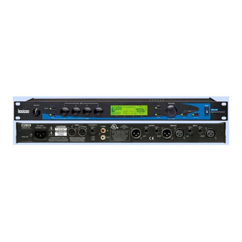 Lexicon MPX 550 User manual