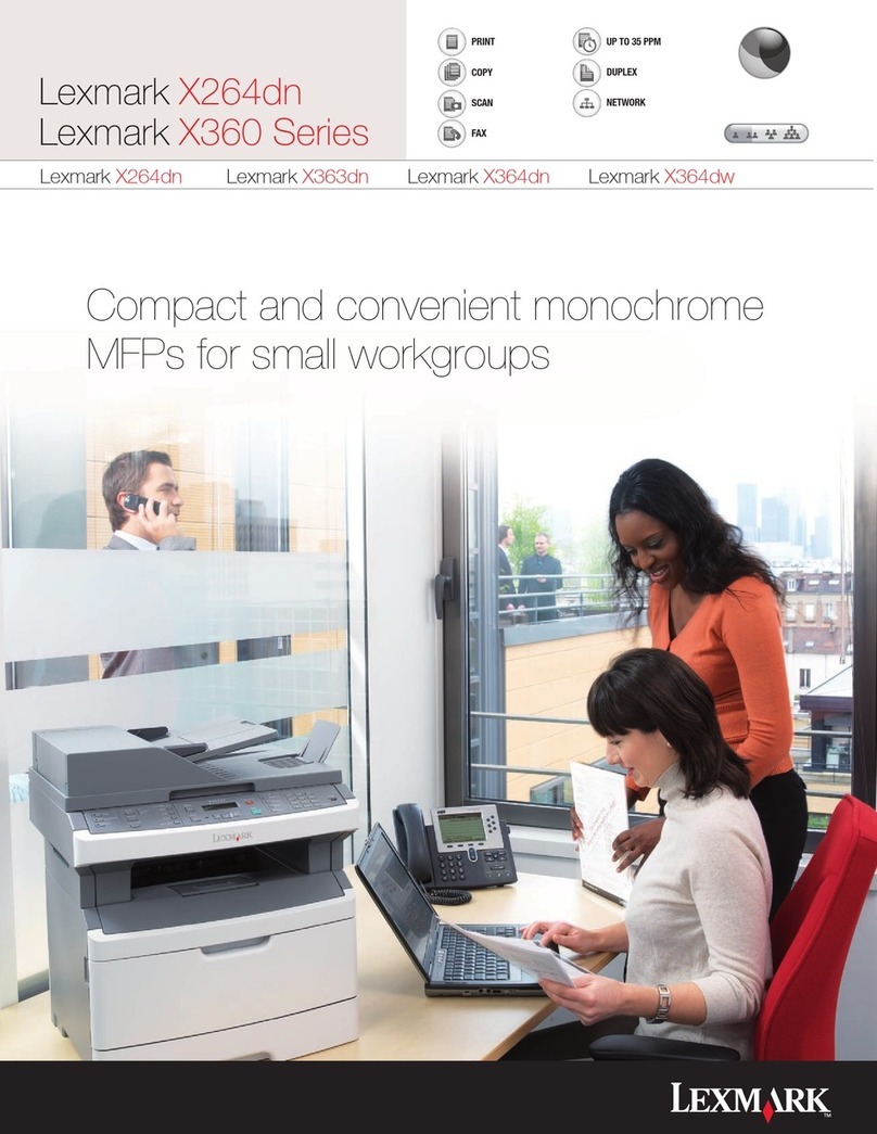 Lexmark X364dw User manual