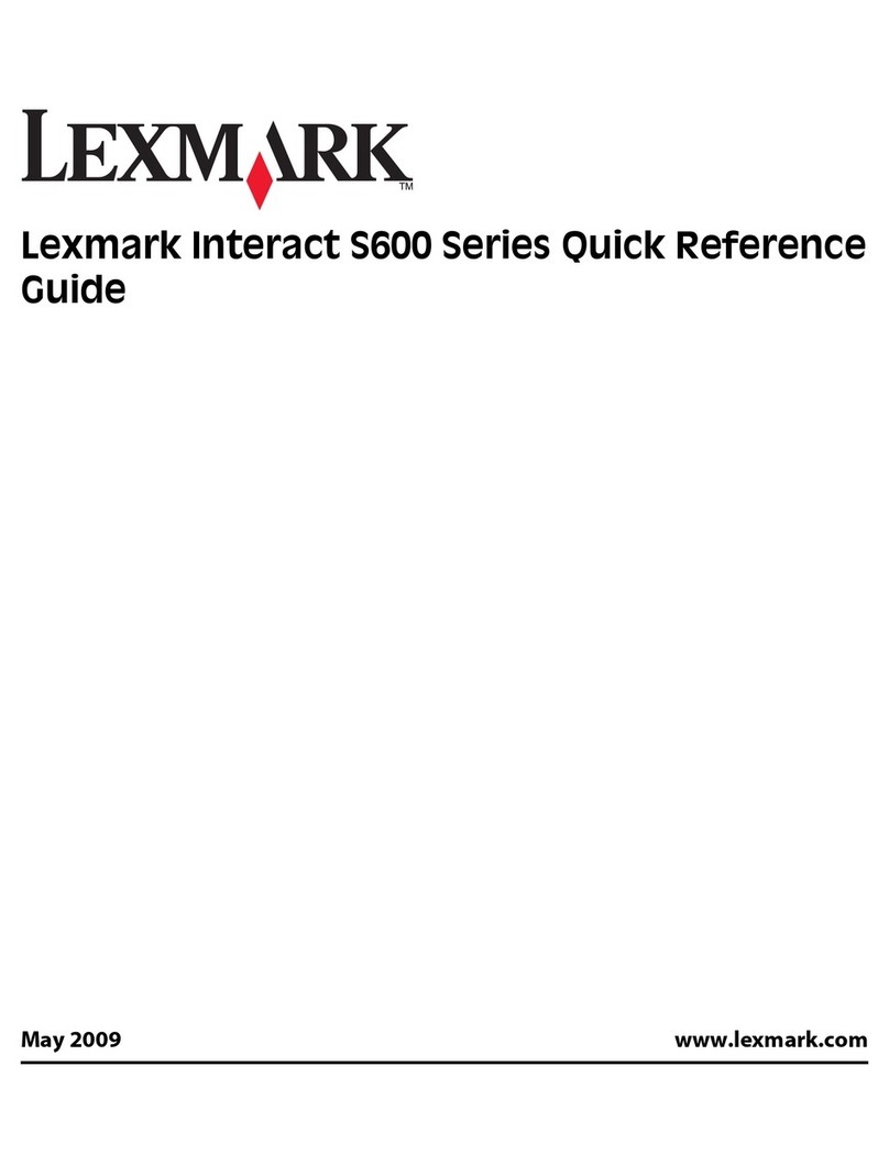 Lexmark S600 User manual