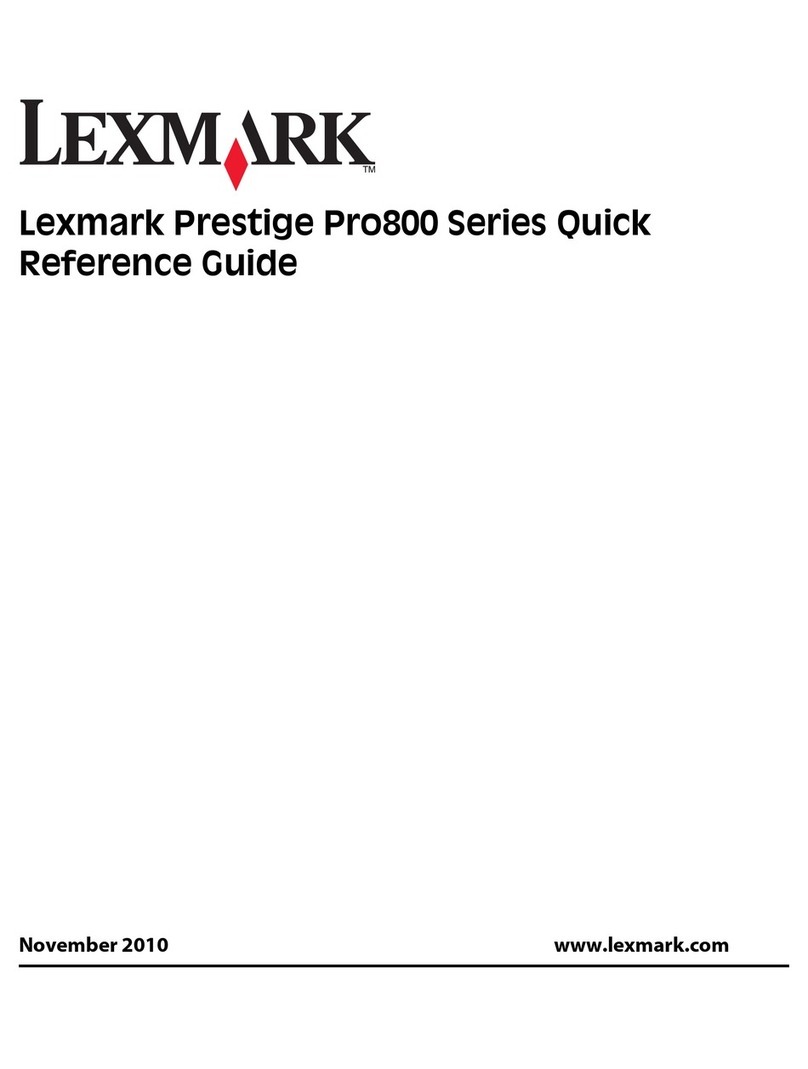 Lexmark Prestige Pro803 User manual