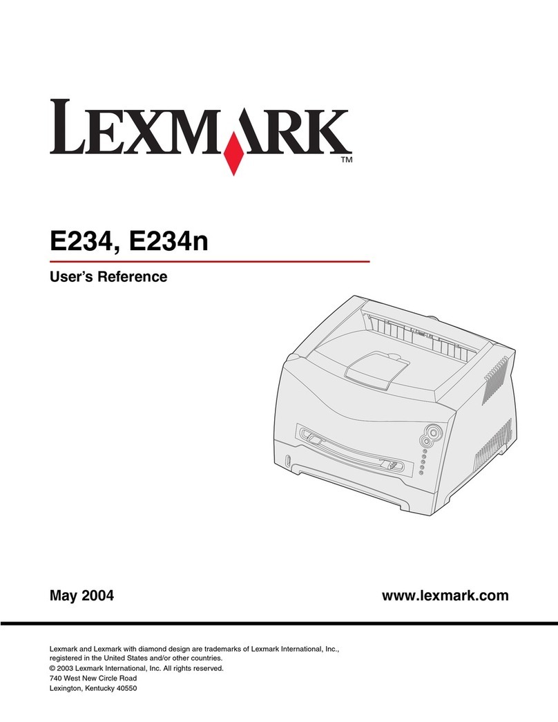 Lexmark E234 User reference guide