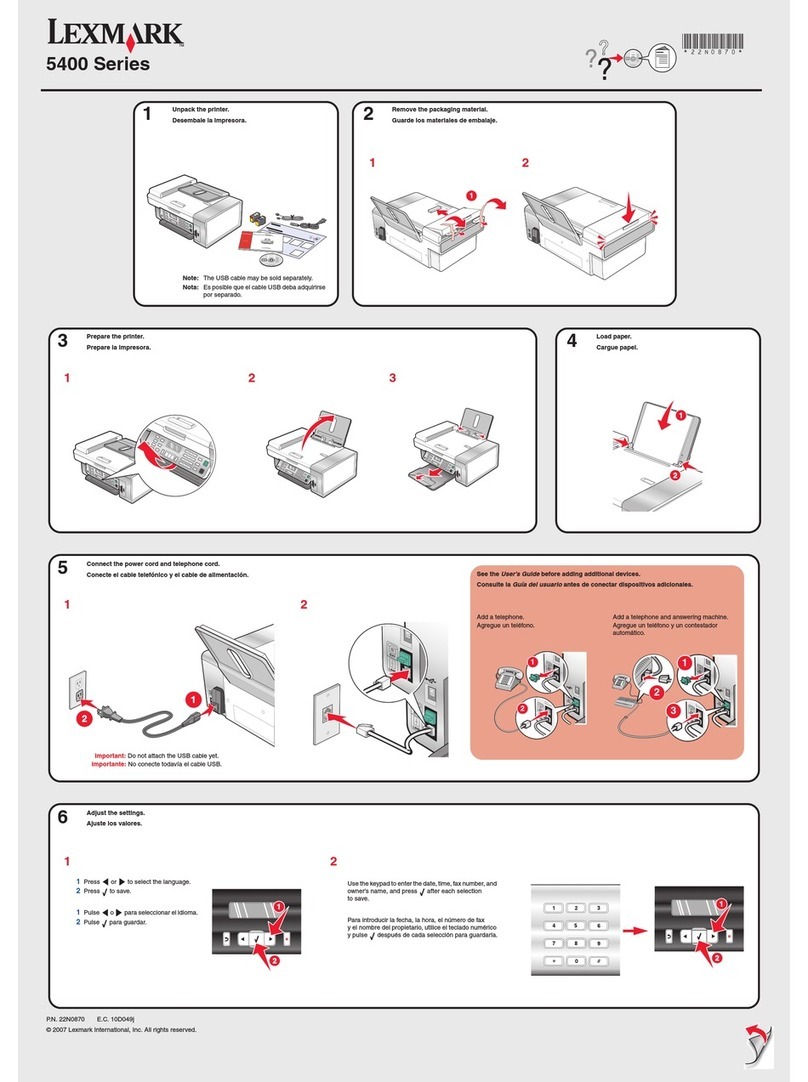 Lexmark 5400 Series User manual