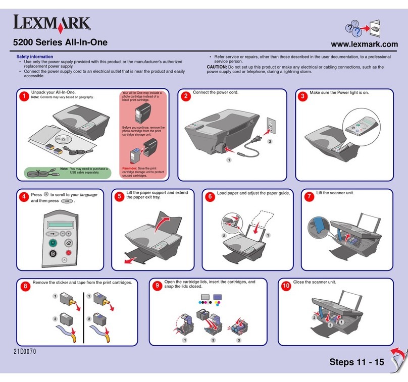 Lexmark 5200 Series User manual