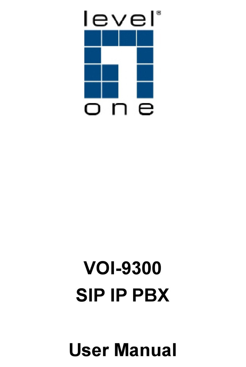 LevelOne SIP IP PBX VOI-9300 user manual