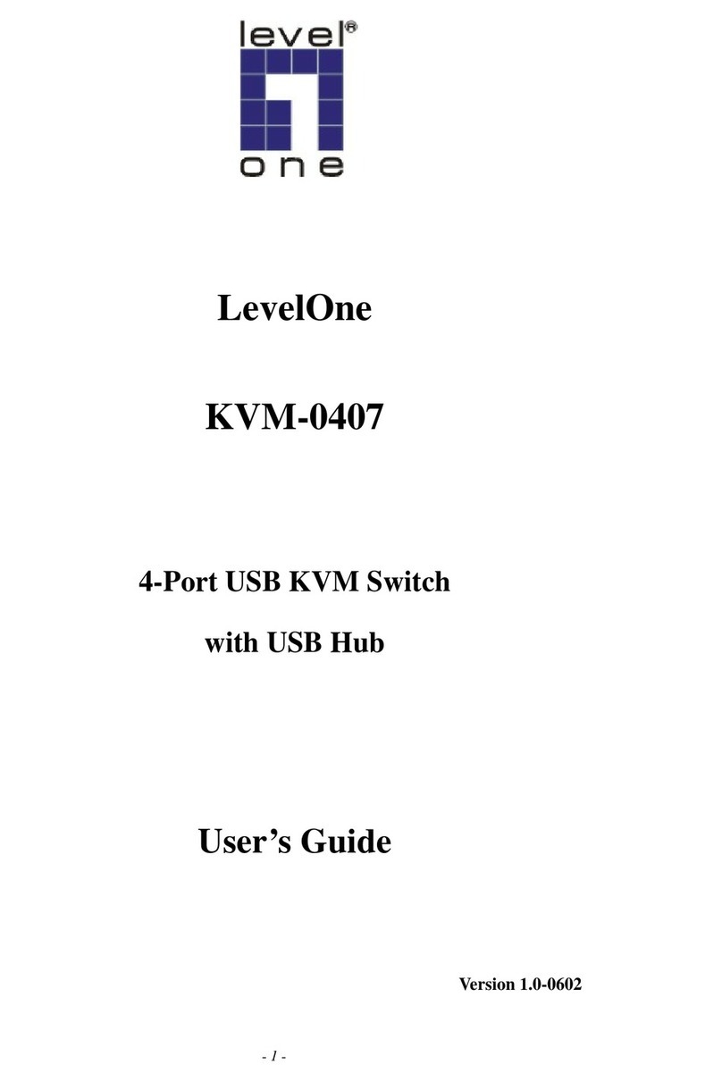 LevelOne ViewCon KVM-0407 User manual LevelOne ViewCon KVM-0407 User manual