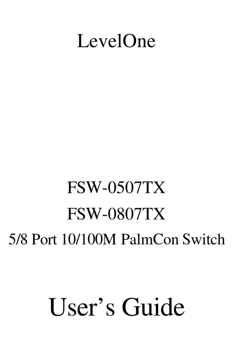LevelOne FSW-0507TX User manual LevelOne FSW-0507TX User manual
