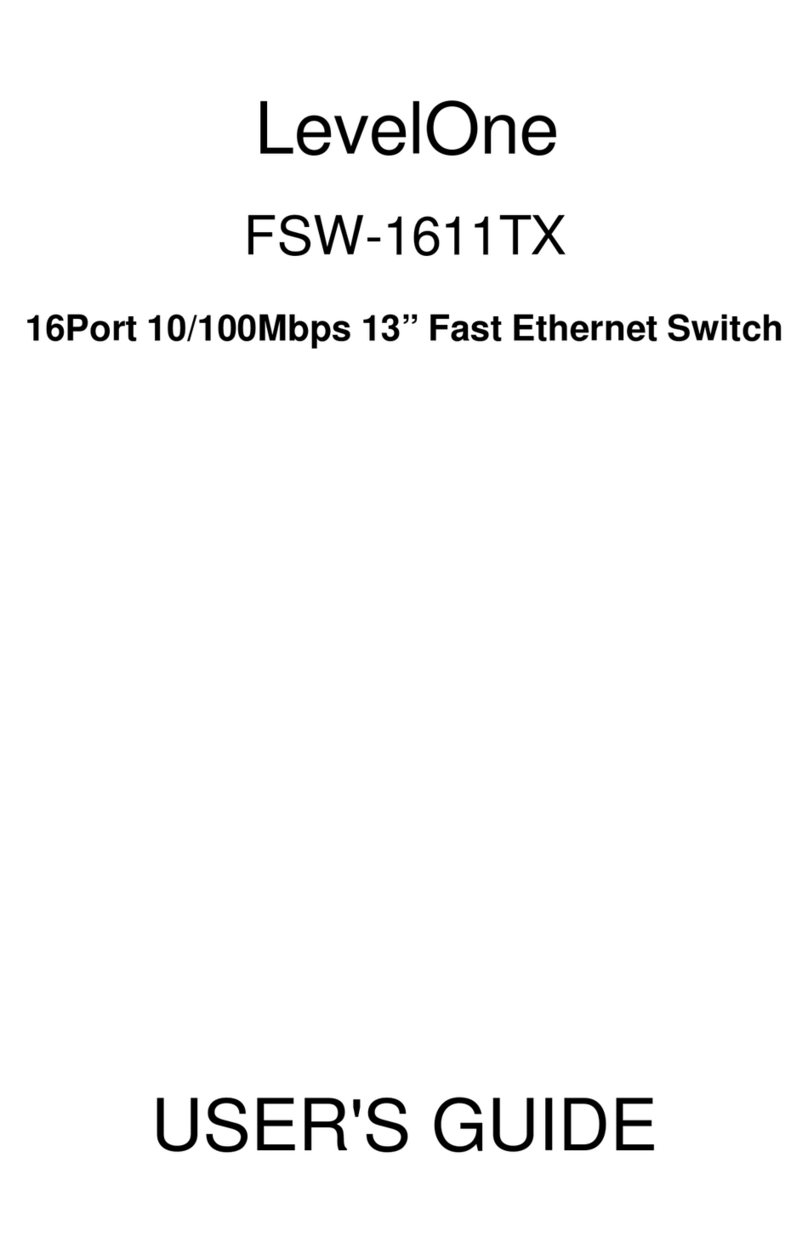 LevelOne FSW-1611TX User manual