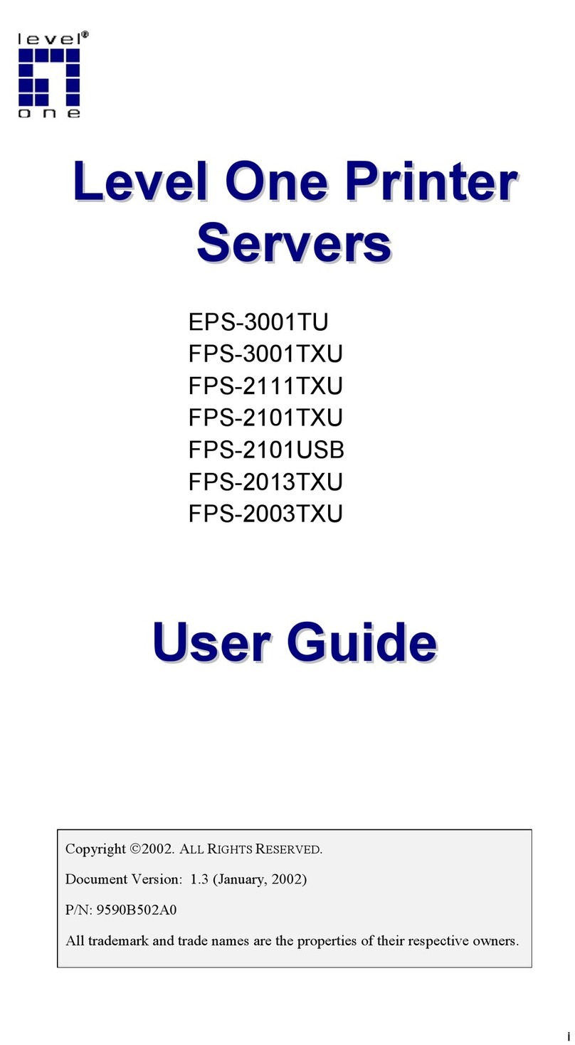 LevelOne EPS-3001TU User manual