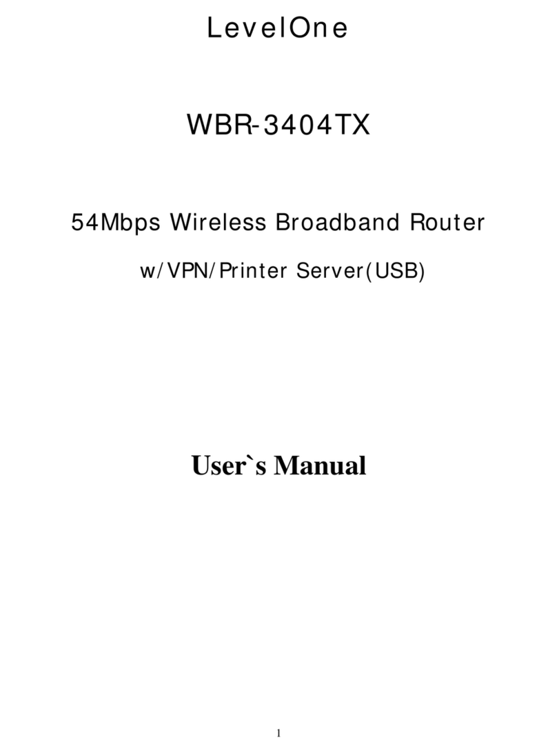 LevelOne WBR-3404TX User manual LevelOne WBR-3404TX User manual