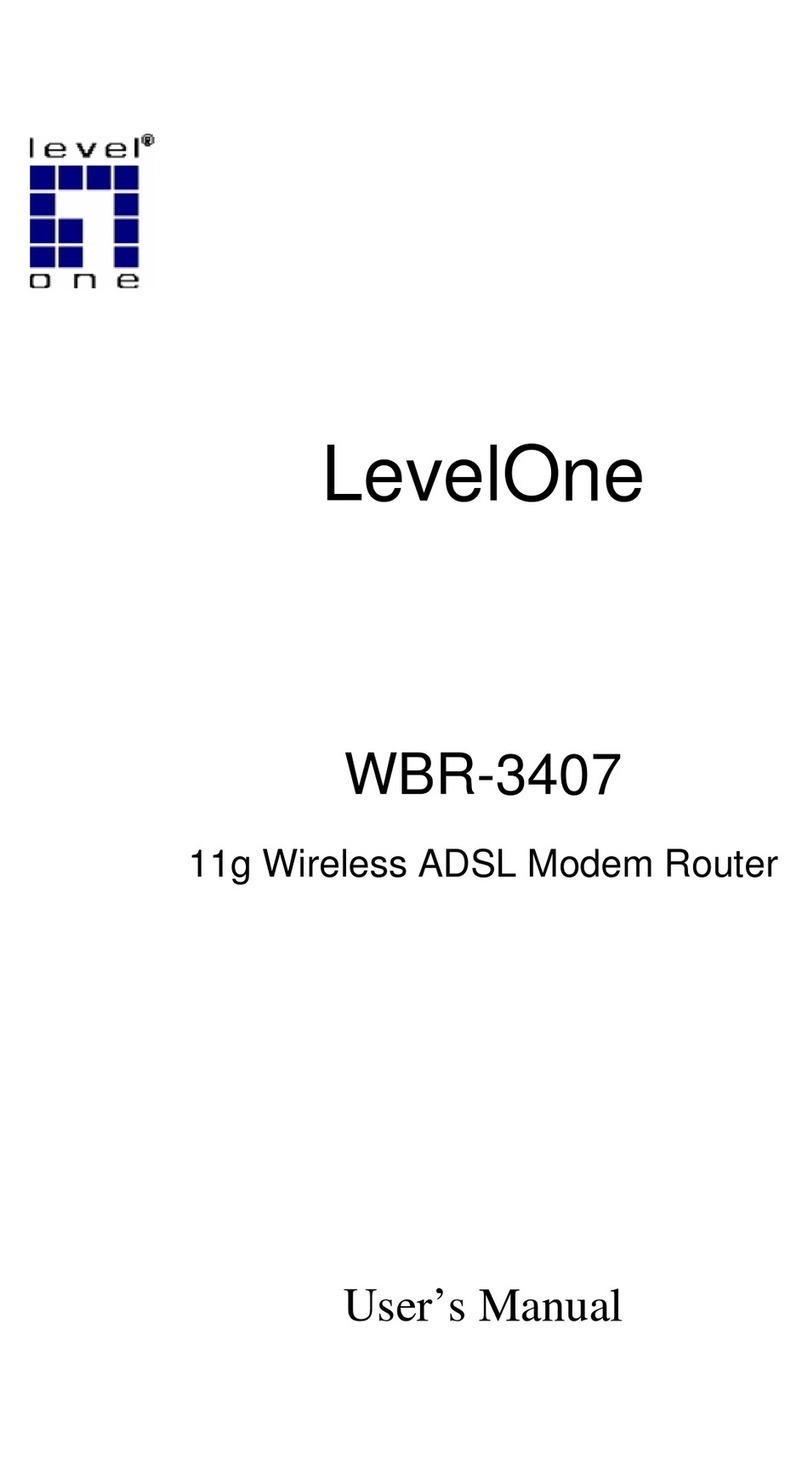 LevelOne WBR-3407 11g user manual