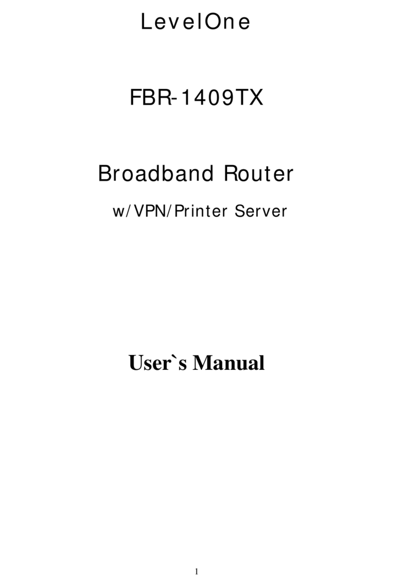 LevelOne NetCon FBR-1409TX User manual LevelOne NetCon FBR-1409TX User manual