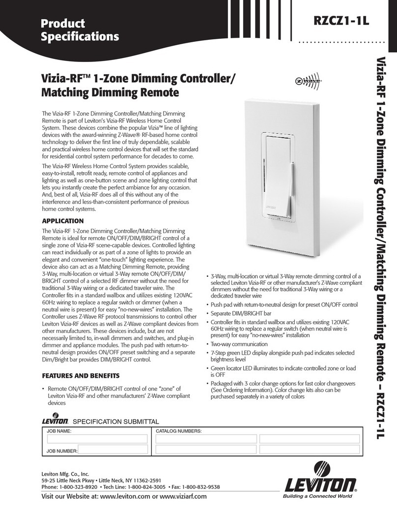 Leviton LE-RZCZ Installation instructions