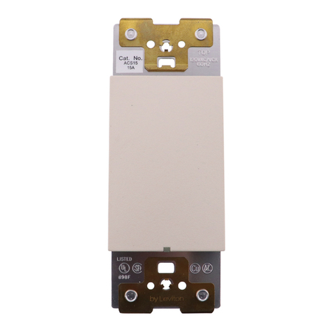 Leviton Acenti ACS15-1L installation instructions