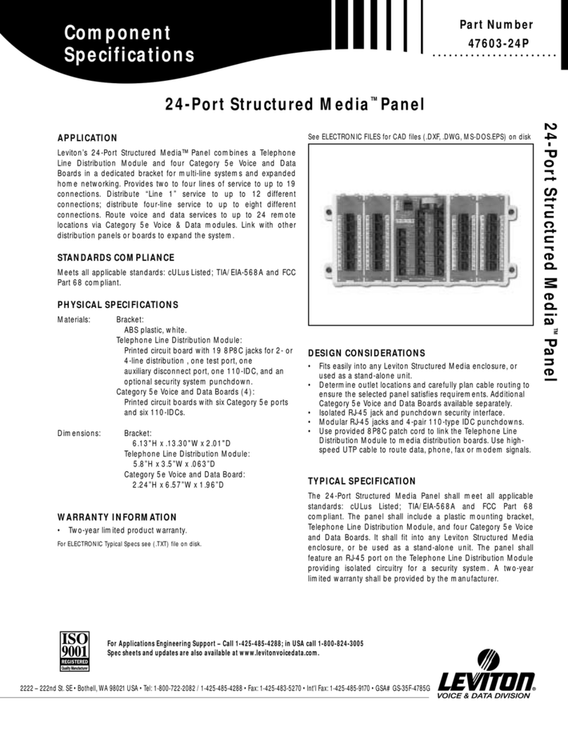 Leviton 47603-24P Specifications